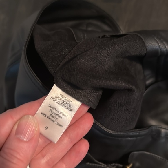 Young Fabulous & Broke Black Vegan Leather Hight Waisted Pants Size Small - Picture 5 of 8